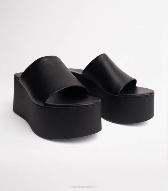 Plateau-Absätze| de Tony Bianco Frauen Tegan-Wedges schwarzes Schafsnappa 46243